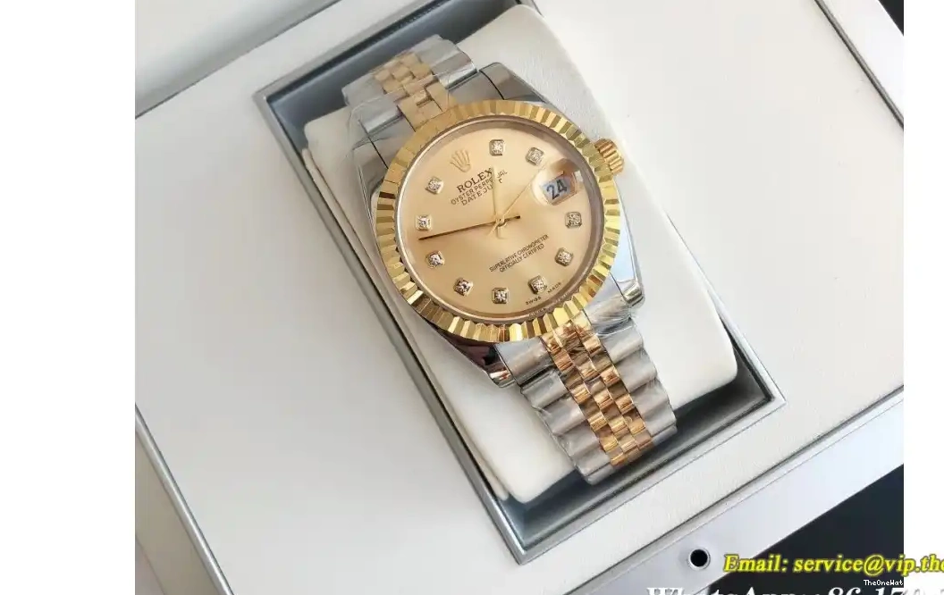 28mm MY8215 Jub YG Dia GDF Rolex SS Datejust Gold - 36 0403
